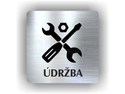 Cedule údržba – plast (piktogram)