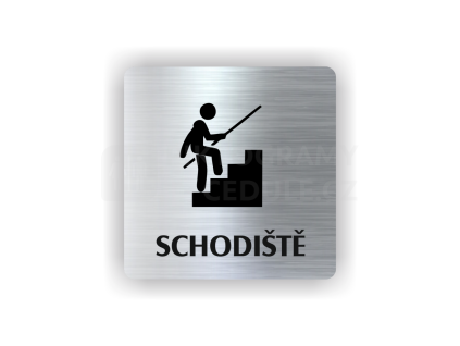 Cedule schodiště | Piktogram (čtverec)