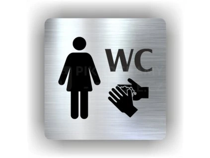 Cedule wc ženy – plast (piktogram)