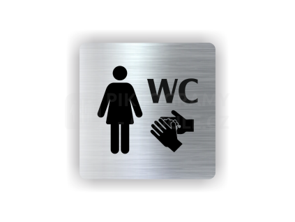 Cedule wc ženy | Piktogram (čtverec)