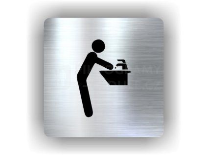 Cedule umývárna muži – plast (piktogram)