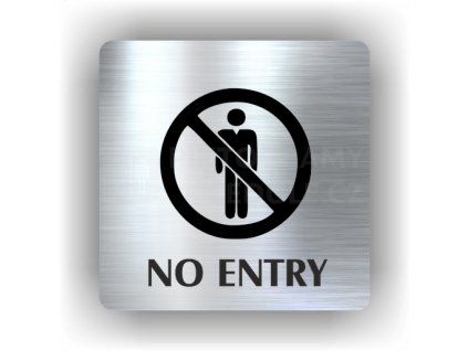 Cedule no entry – plast (piktogram)
