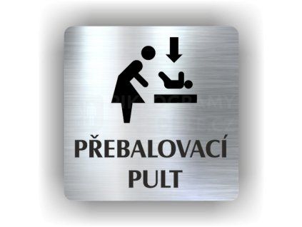 Cedule přebalovací pult – plast (piktogram)