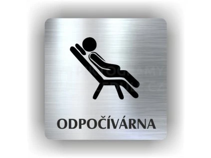 Cedule odpočívárna – plast (piktogram)