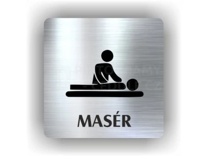 Cedule masér – plast (piktogram)