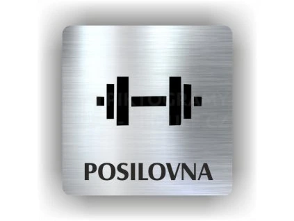 Cedule posilovna – plast (piktogram)