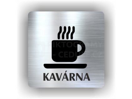 Cedule kavárna – plast (piktogram)