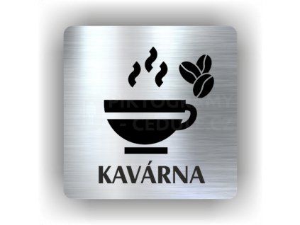 Cedule kavárna – plast (piktogram)