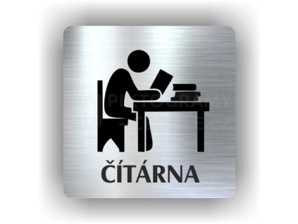 Cedule čítárna – plast (piktogram)