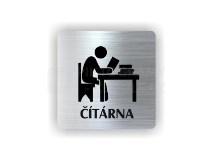Cedule čítárna | Piktogram (čtverec)