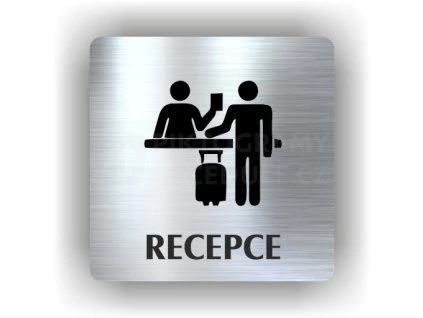 Cedule recepce – plast (piktogram)