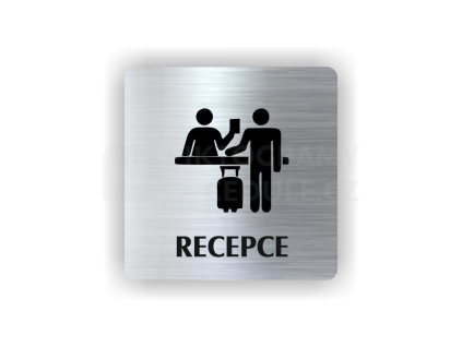 Cedule recepce | Piktogram (čtverec)