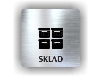 Cedule sklad – plast (piktogram)