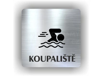Cedule koupaliště – plast (piktogram)