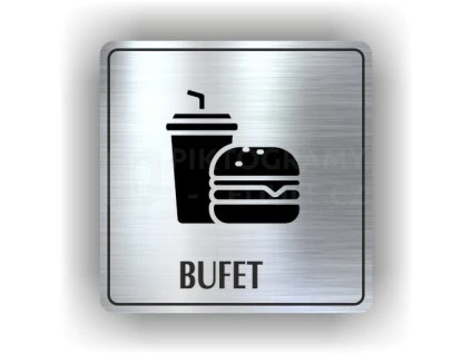 Cedule bufet – plast (piktogram)