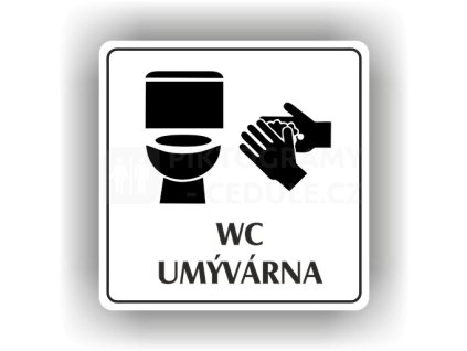 Piktogram - WC UMÝVÁRNA