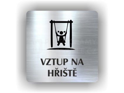 Cedule vstup na hřiště – plast (piktogram)