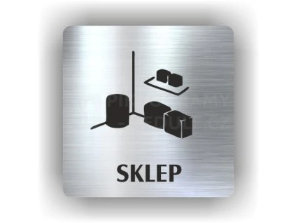 Cedule sklep – plast (piktogram)