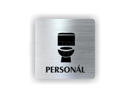 Cedule personál piktogram WC | Piktogram (čtverec)