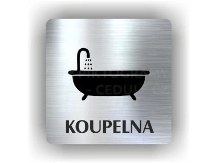 Cedule koupelna – plast (piktogram)