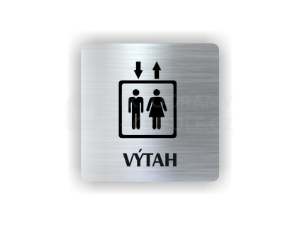 Cedule výtah | Piktogram (čtverec)