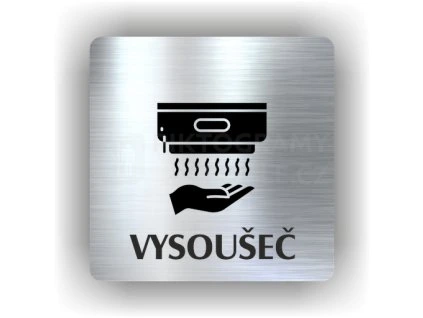 Cedule vysoušeč – plast (piktogram)