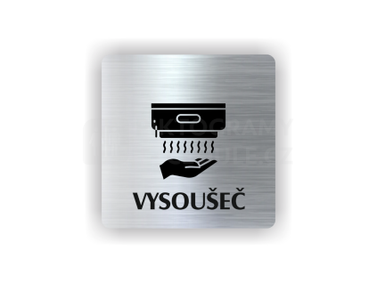 Cedule vysoušeč | Piktogram (čtverec)