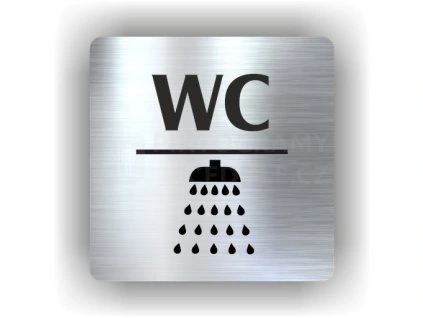 Cedule wc sprcha – plast (piktogram)