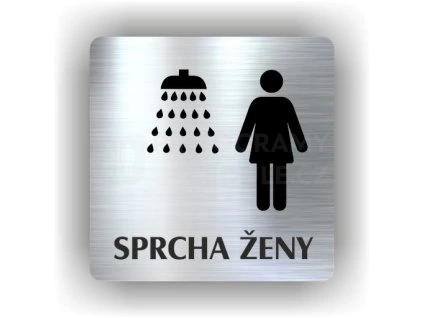 Cedule sprcha ženy – plast (piktogram)