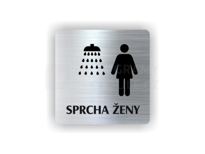 Cedule sprcha ženy | Piktogram (čtverec)