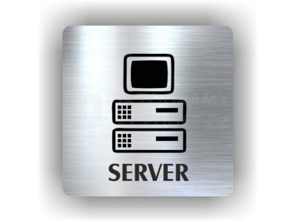 Cedule server – plast (piktogram)