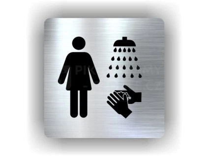 Cedule ženy šatna – plast (piktogram)