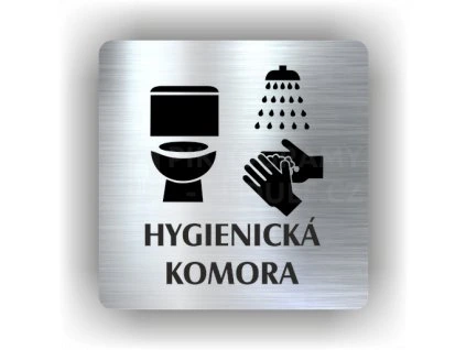 Cedule hygienická komora – plast (piktogram)