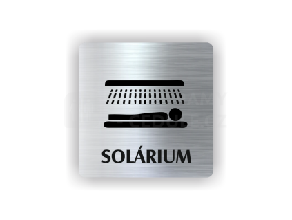 Cedule solárium | Piktogram (čtverec)
