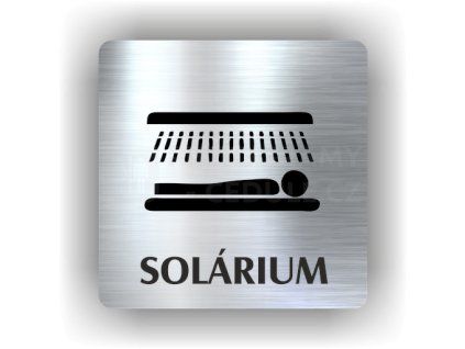 Cedule solárium – plast (piktogram)