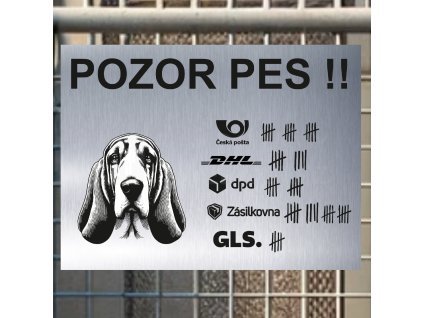 Pozor tady hlídám já - Baset - pozor pes!!!