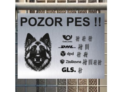 Pozor tady hlídám já - Belgický ovčák - pozor pes!!!