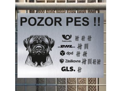 Pozor tady hlídám já - Bulmastif - pozor pes!!!