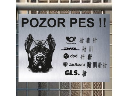 Pozor tady hlídám já - Cane corso - pozor pes!!!