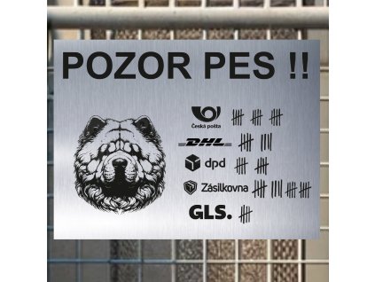 Pozor tady hlídám já - Čau čau - pozor pes!!!