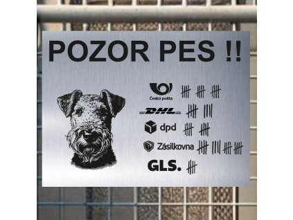 Pozor tady hlídám já - Erdelteriér - pozor pes!!!