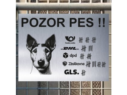 Pozor tady hlídám já - Foxteriér hladkosrstý - pozor pes!!!