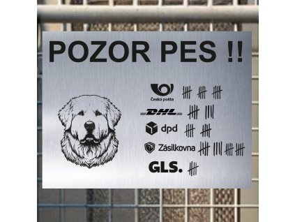 Pozor tady hlídám já - Kuvasz - pozor pes!!!