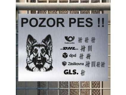 Pozor tady hlídám já - Německý ovčák - pozor pes!!!