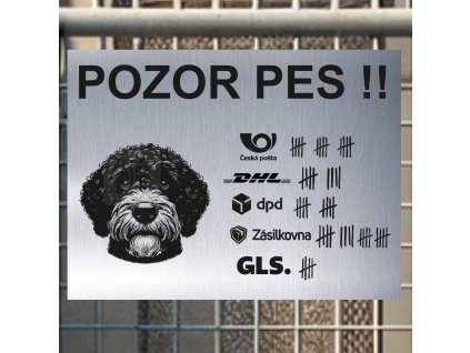 Pozor tady hlídám já - Portugalský vodní pes - pozor pes!!!