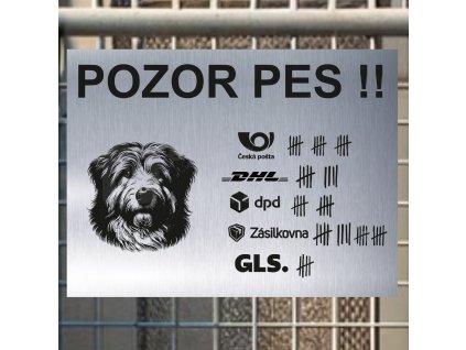 Pozor tady hlídám já - Pyrenejský ovčák - pozor pes!!!