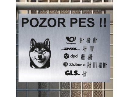 Pozor tady hlídám já - Shiba inu - pozor pes!!!
