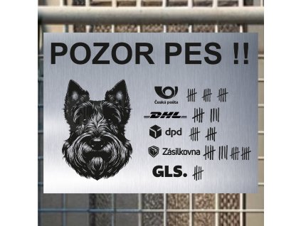 Pozor tady hlídám já - Skotský teriér - pozor pes!!!