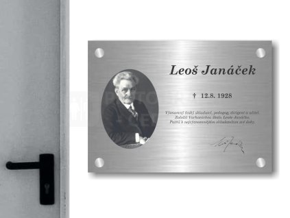 Cedule otevírací doba – PAMETNI DESKA – C (Materiál Kov, Plast (dekór) NEREZ Broušená, Velikost A3 (30x42cm))