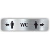 Piktogram - WC MUŽI DOPRAVA , ŽENY DO LEVA